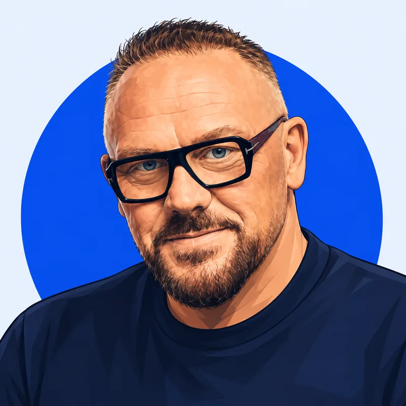 Illustriertes Porträt von Andreas Herb