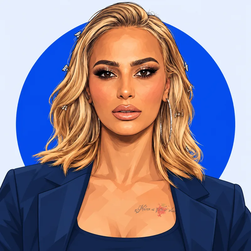 Illustriertes Porträt von Anita Latifi