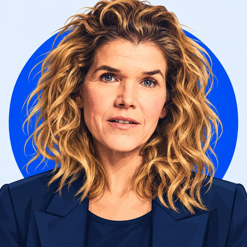 Illustriertes Porträt von Anke Engelke
