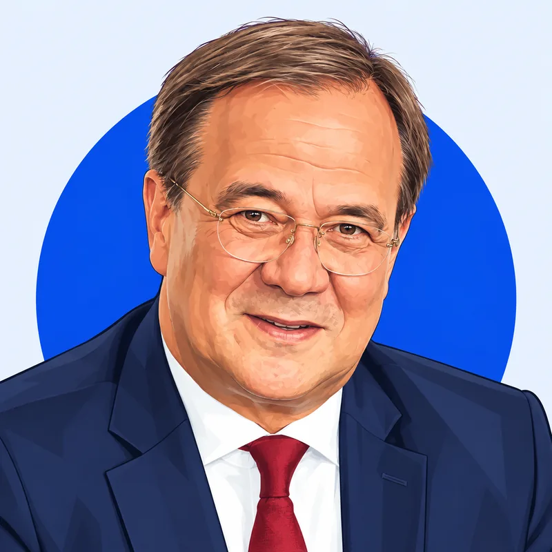 Illustriertes Porträt von Armin Laschet