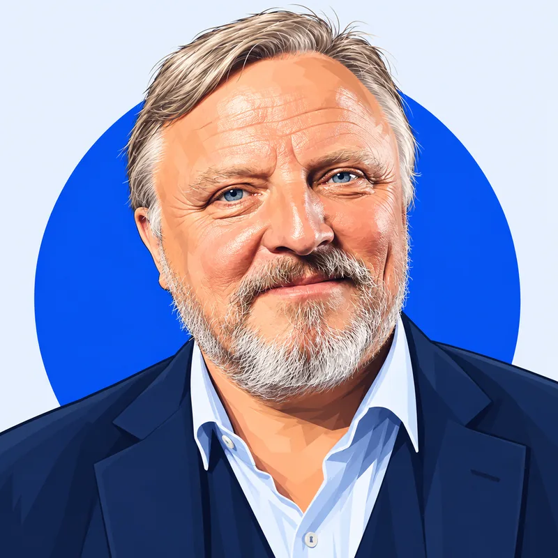 Illustriertes Porträt von Axel Prahl