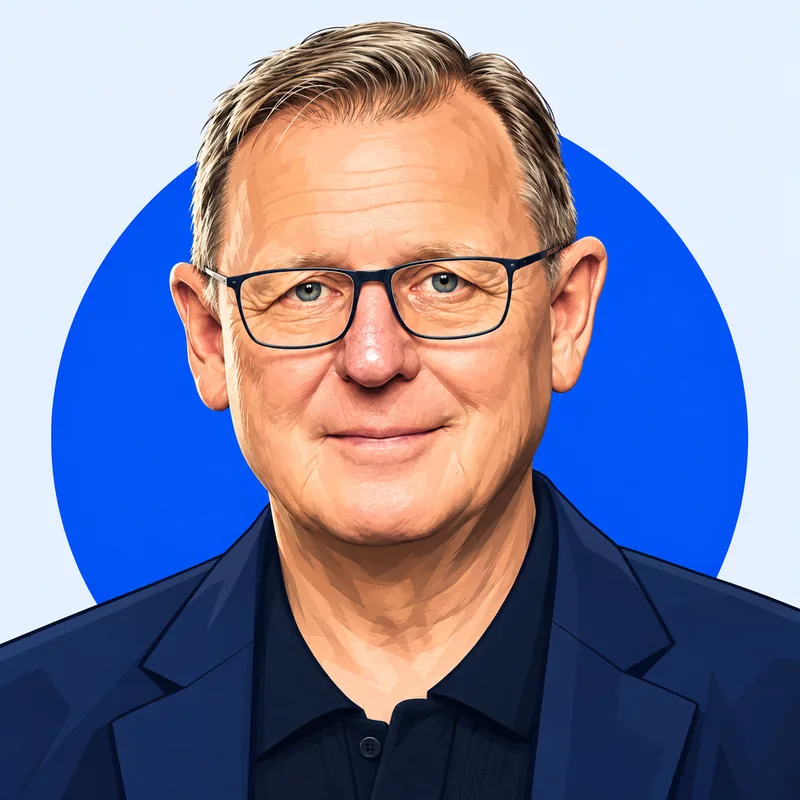 Illustriertes Porträt von Bodo Ramelow