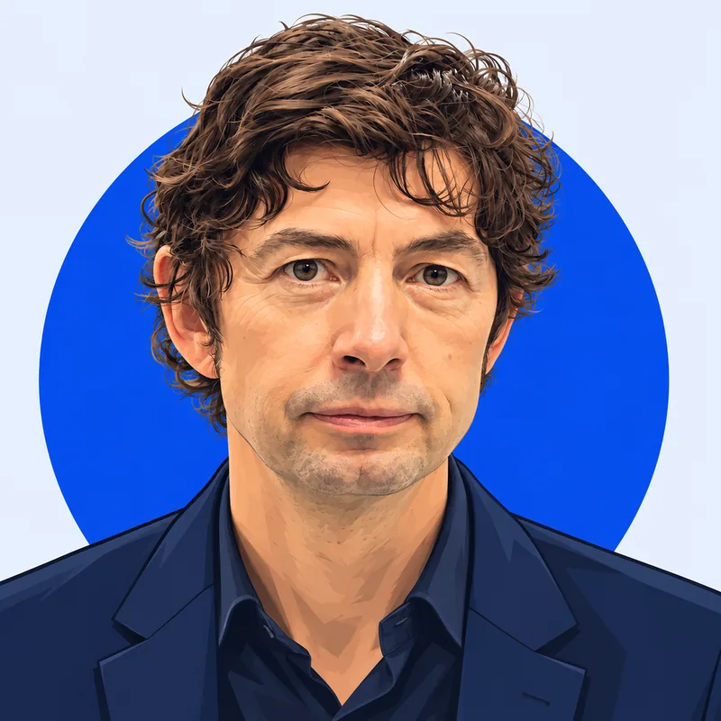 Illustriertes Porträt von Christian Drosten