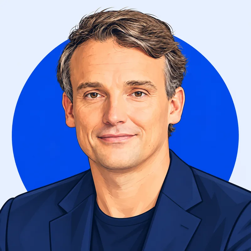 Illustriertes Porträt von Christian Klein