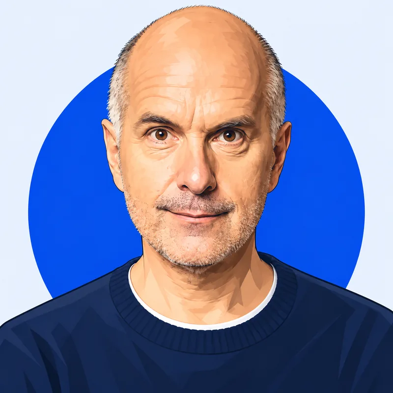 Illustriertes Porträt von Christoph Maria Herbst