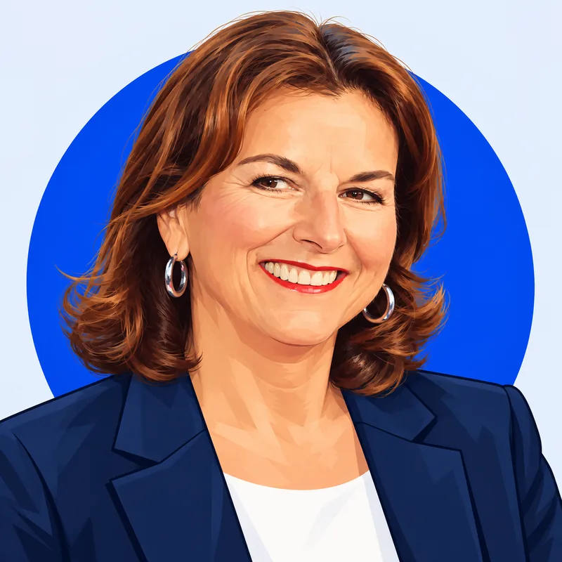 Illustriertes Porträt von Claudia Obert