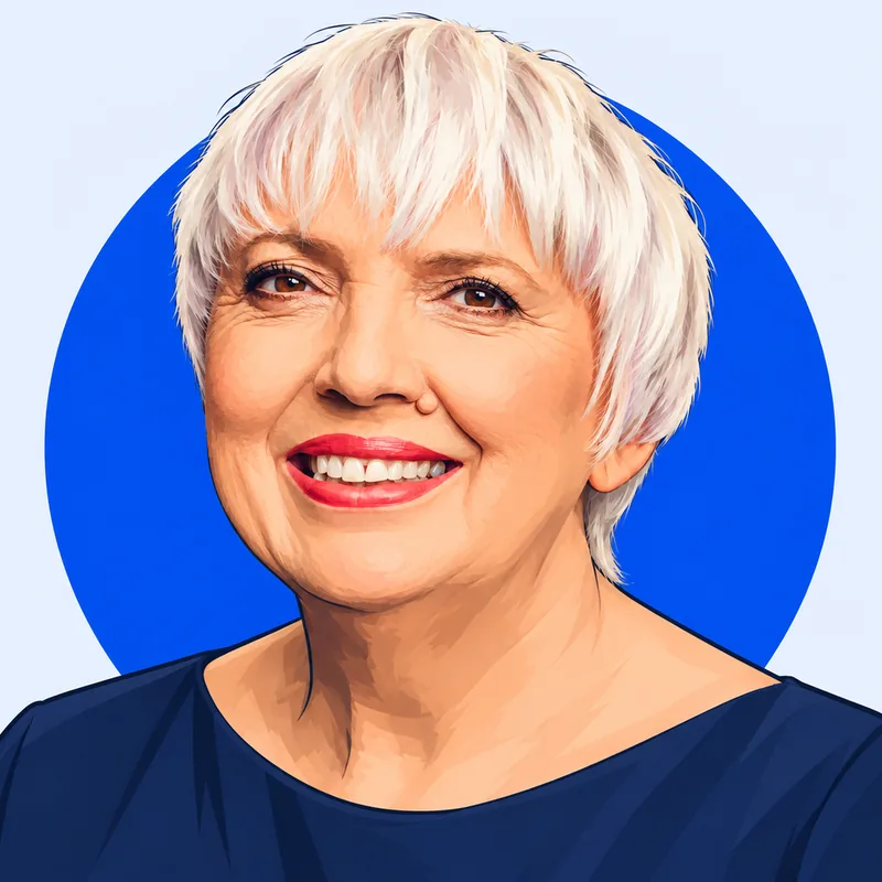 Illustriertes Porträt von Claudia Roth