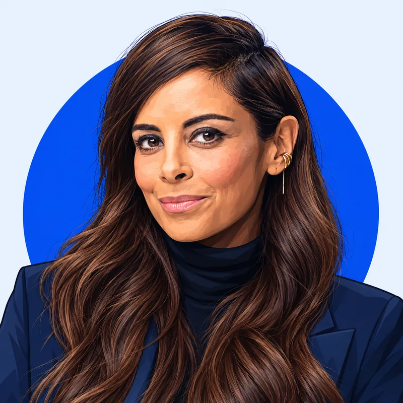 Illustriertes Porträt von Collien Fernandes