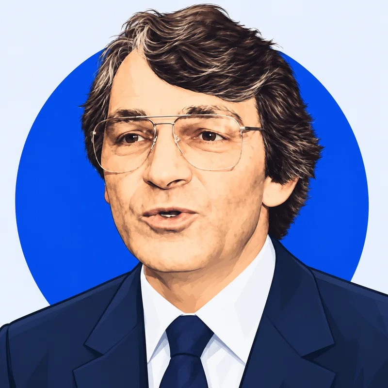 Illustriertes Porträt von Dieter Schwarz