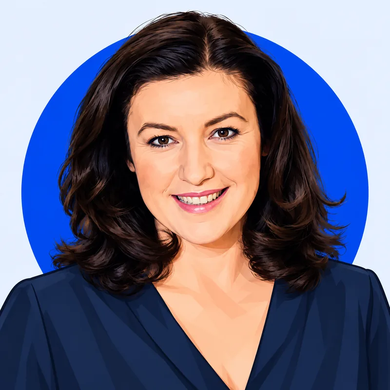 Illustriertes Porträt von Dorothee Bär