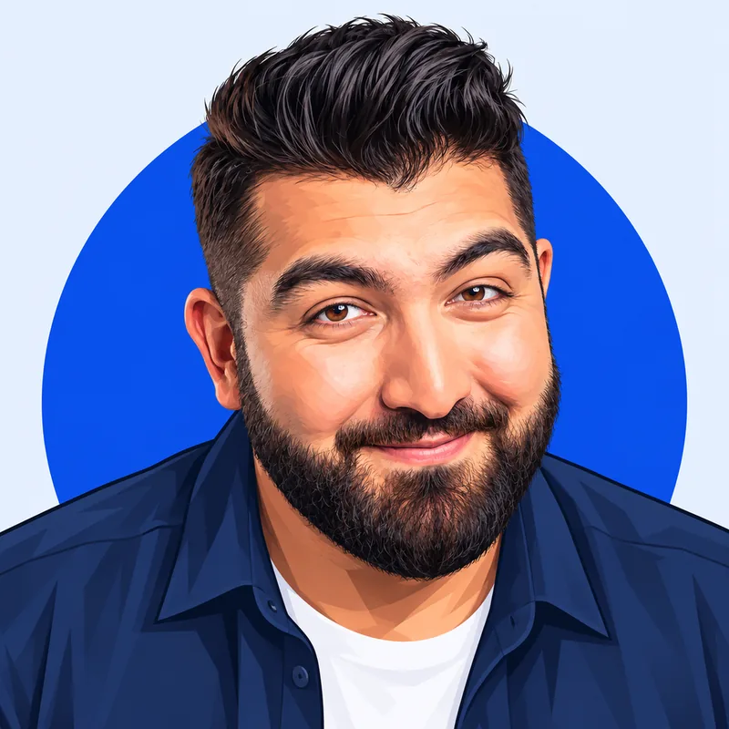 Illustriertes Porträt von Faisal Kawusi