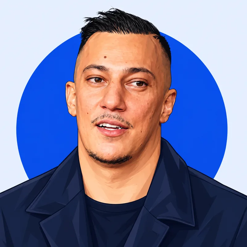 Illustriertes Porträt von Farid Bang