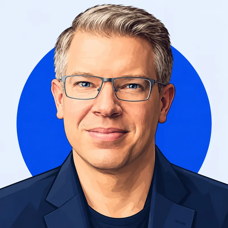 Illustriertes Porträt von Frank Thelen