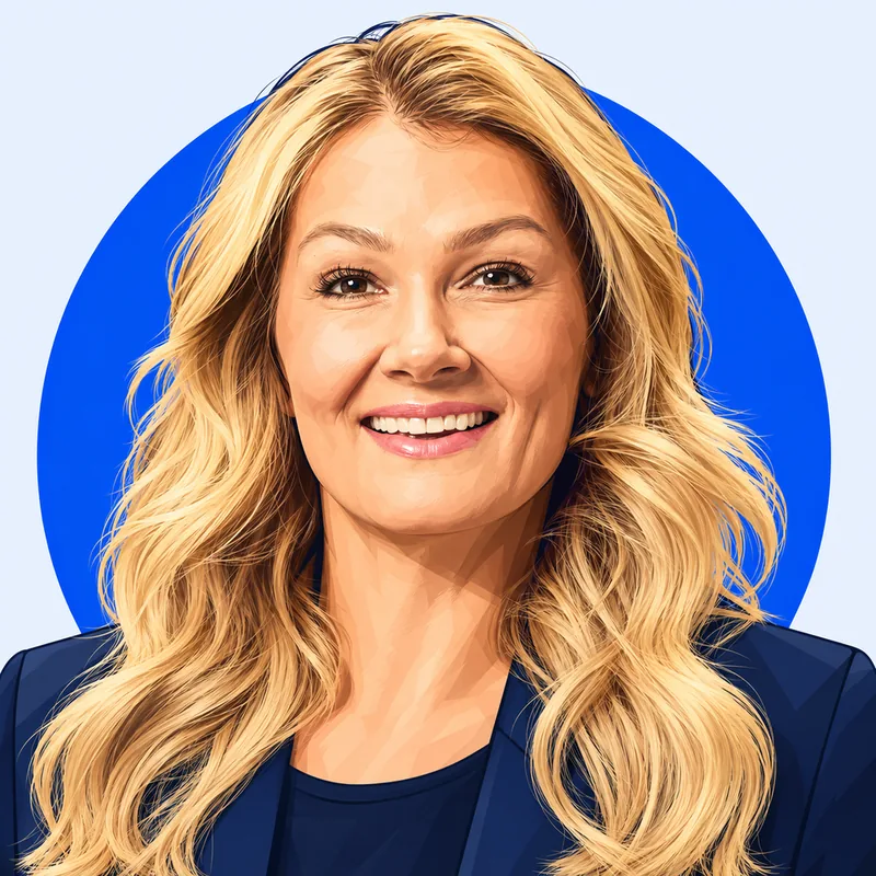 Illustriertes Porträt von Franziska van Almsick