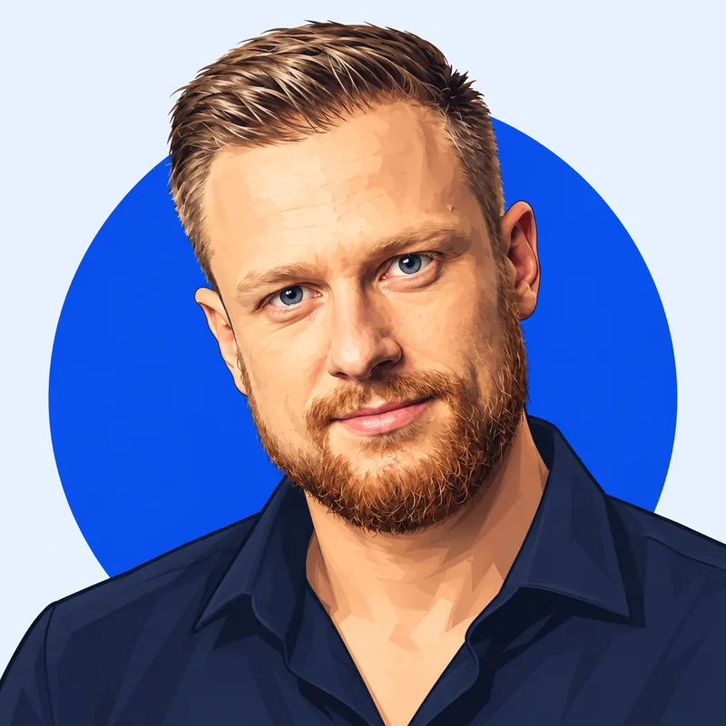 Illustriertes Porträt von Fritz Meinecke