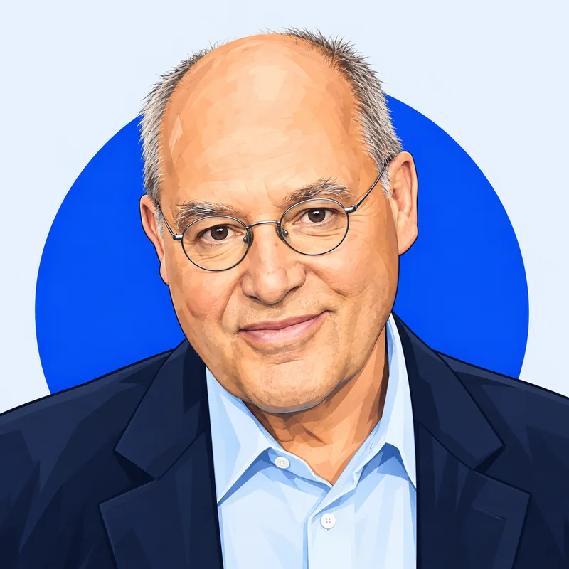 Illustriertes Porträt von Gregor Gysi