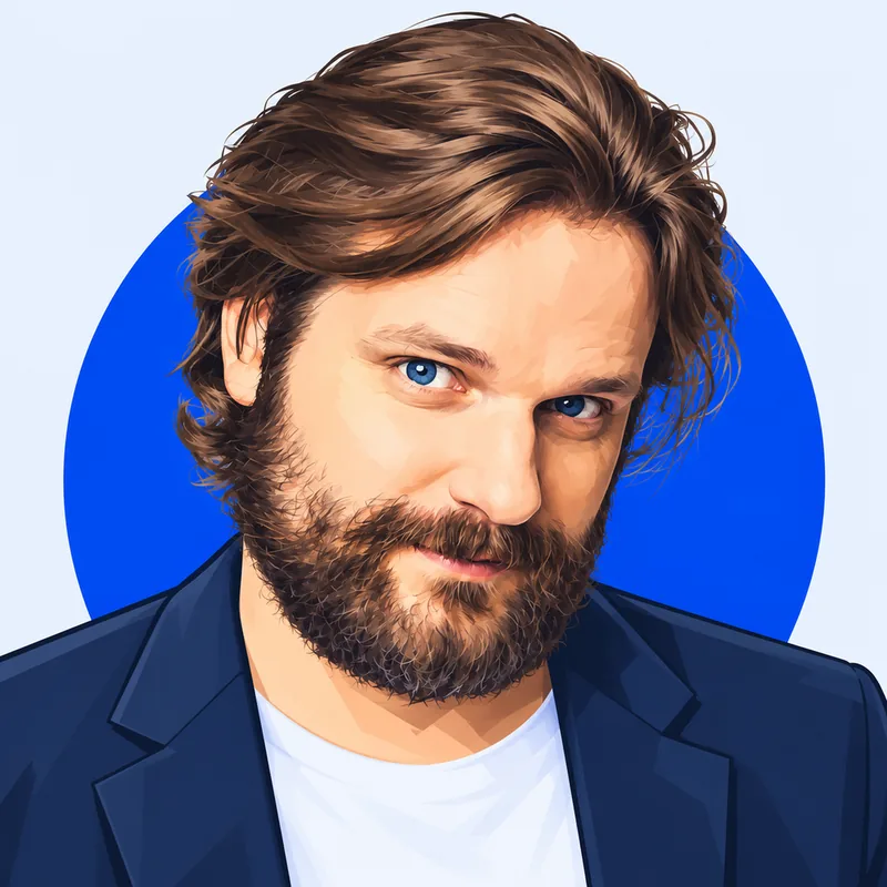 Illustriertes Porträt von Gronkh