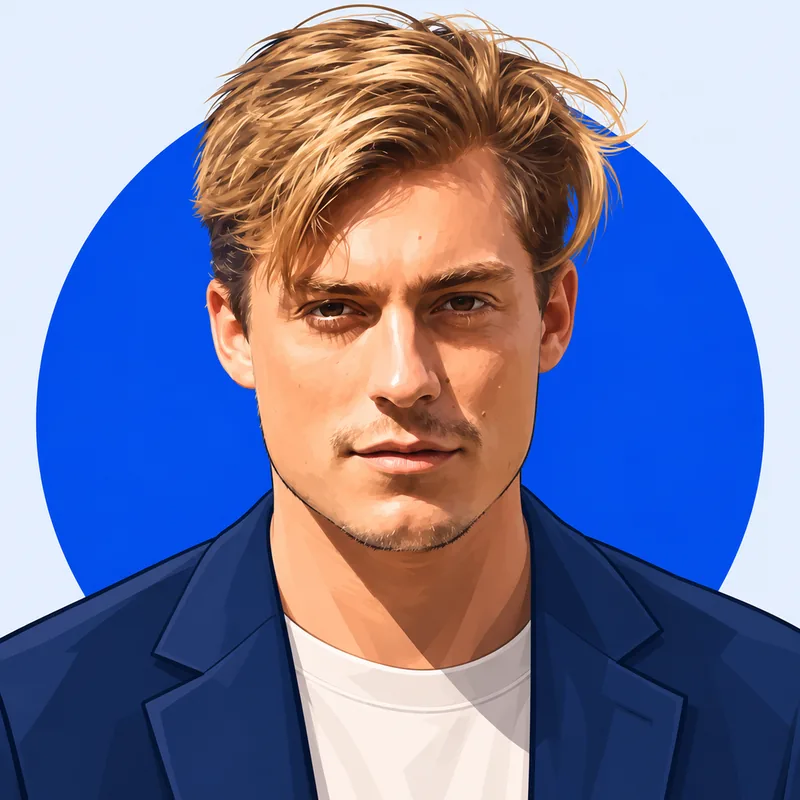 Illustriertes Porträt von Henrik Stoltenberg