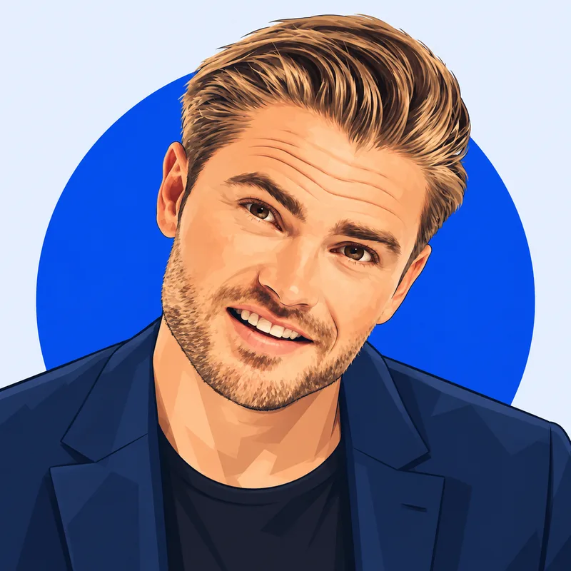Illustriertes Porträt von Johannes Haller