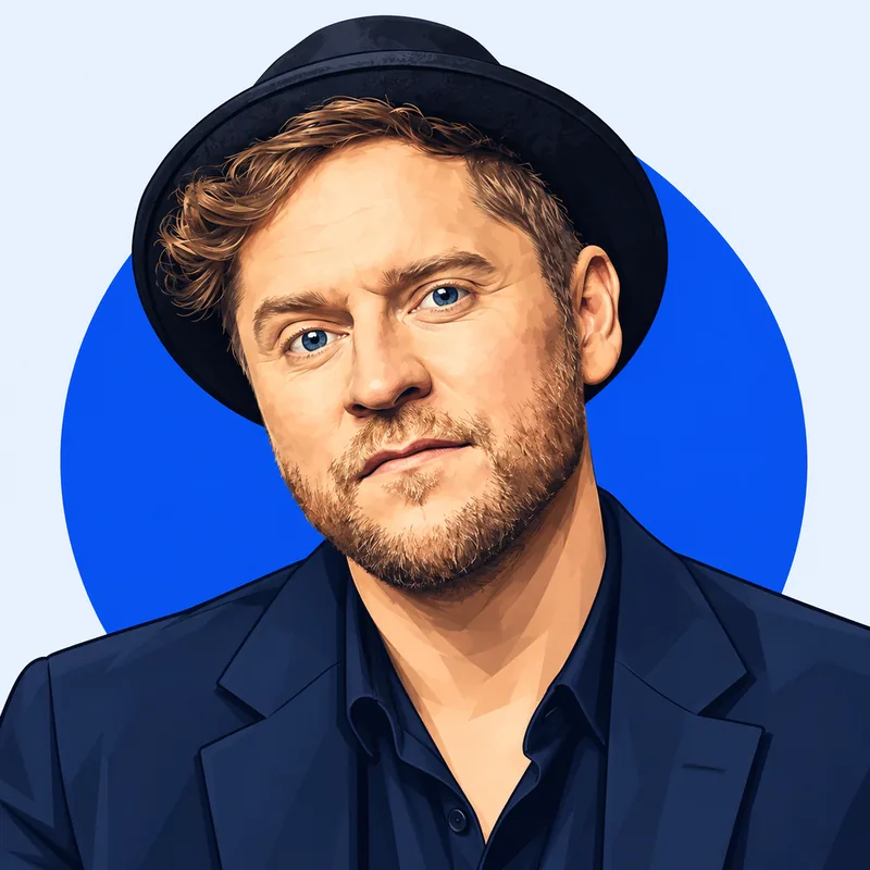 Illustriertes Porträt von Johannes Oerding
