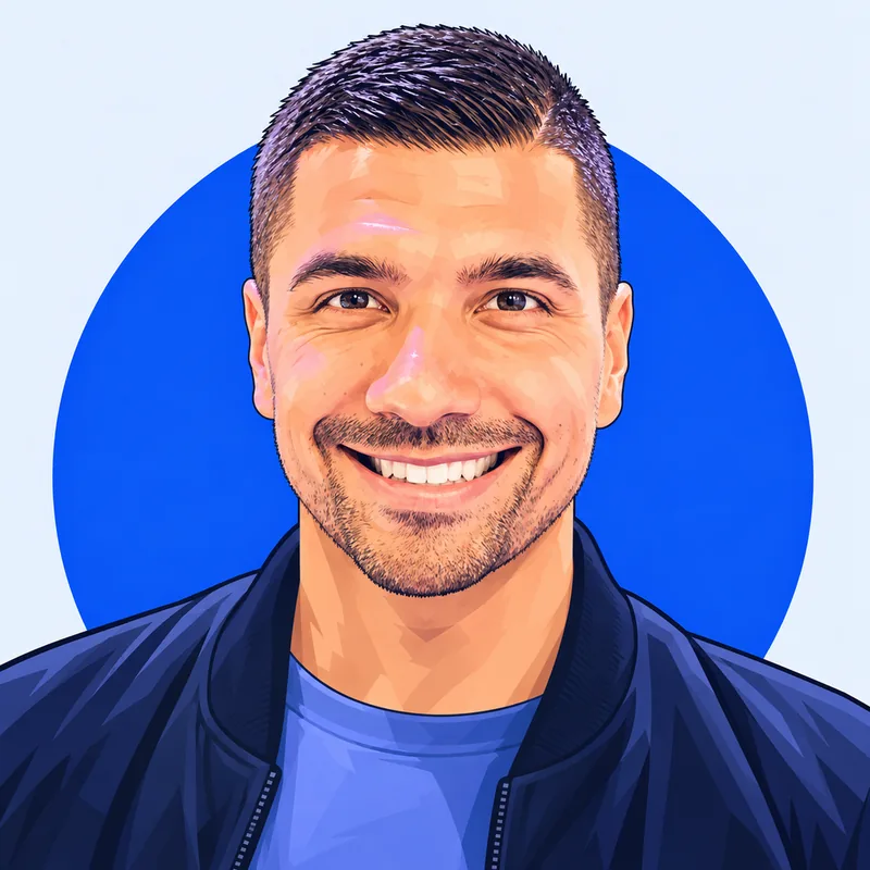Illustriertes Porträt von Julian Zietlow
