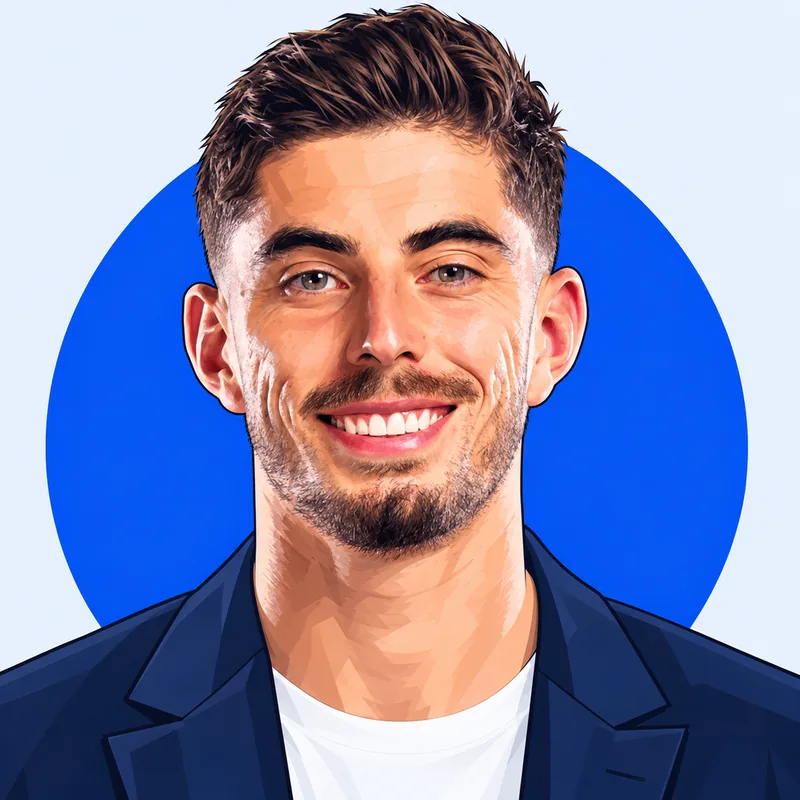 Illustriertes Porträt von Kai Havertz