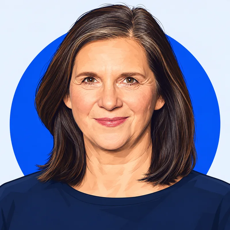 Illustriertes Porträt von Katrin Göring-Eckardt