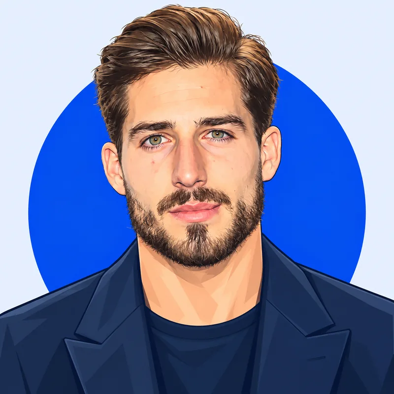 Illustriertes Porträt von Kevin Trapp