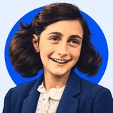 Kleines Porträt von Anne Frank