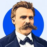 Kleines Porträt von Friedrich Nietzsche