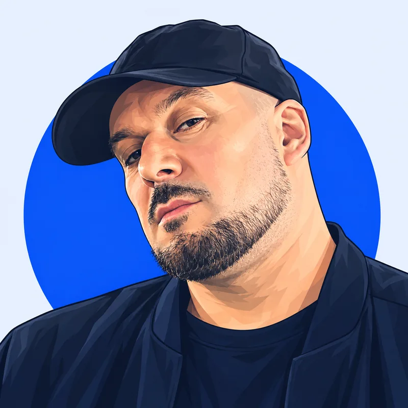 Illustriertes Porträt von Kool Savas