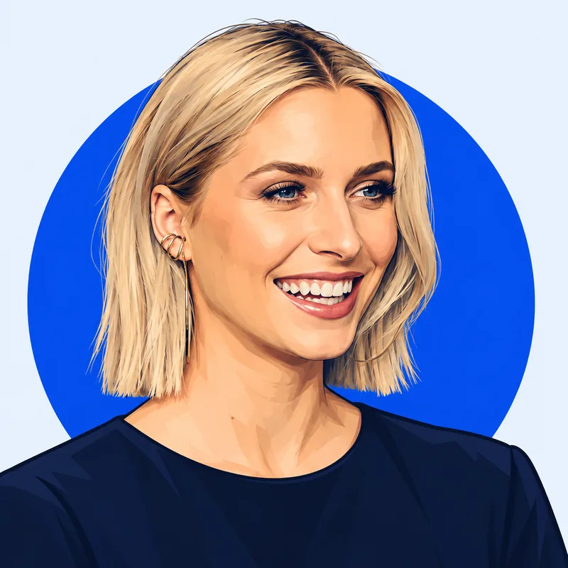 Illustriertes Porträt von Lena Gercke
