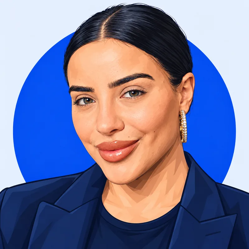 Illustriertes Porträt von Leyla Lahouar