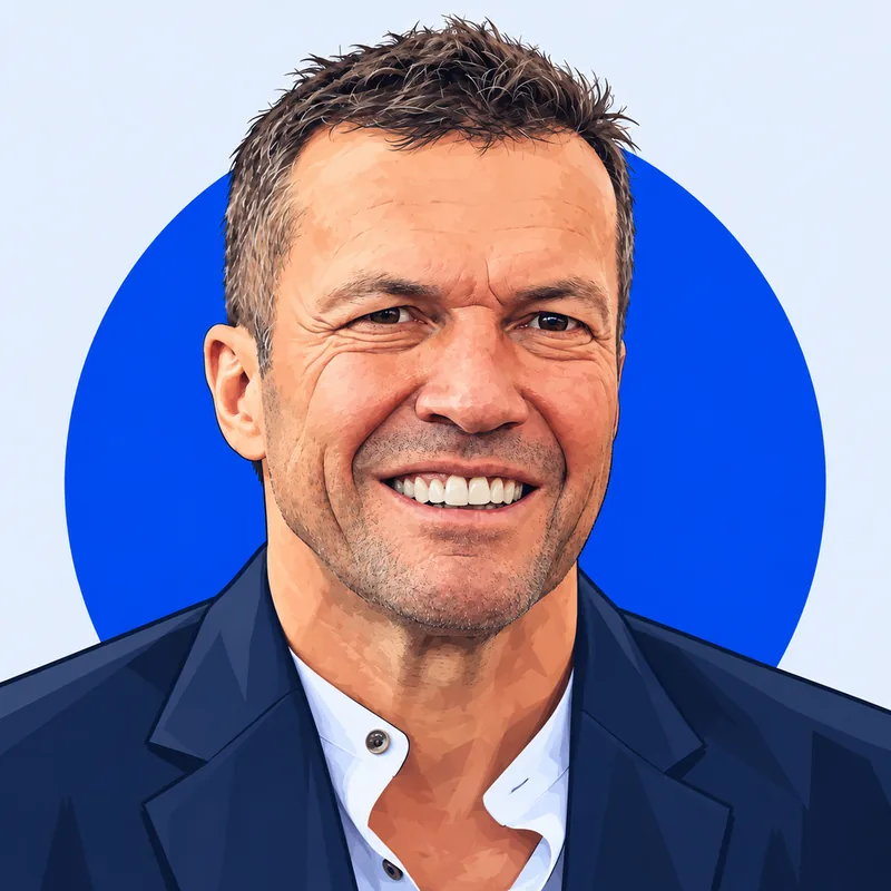 Illustriertes Porträt von Lothar Matthäus