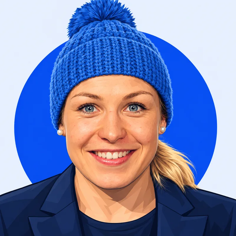 Illustriertes Porträt von Magdalena Neuner