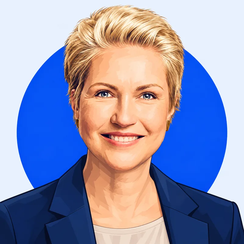 Illustriertes Porträt von Manuela Schwesig