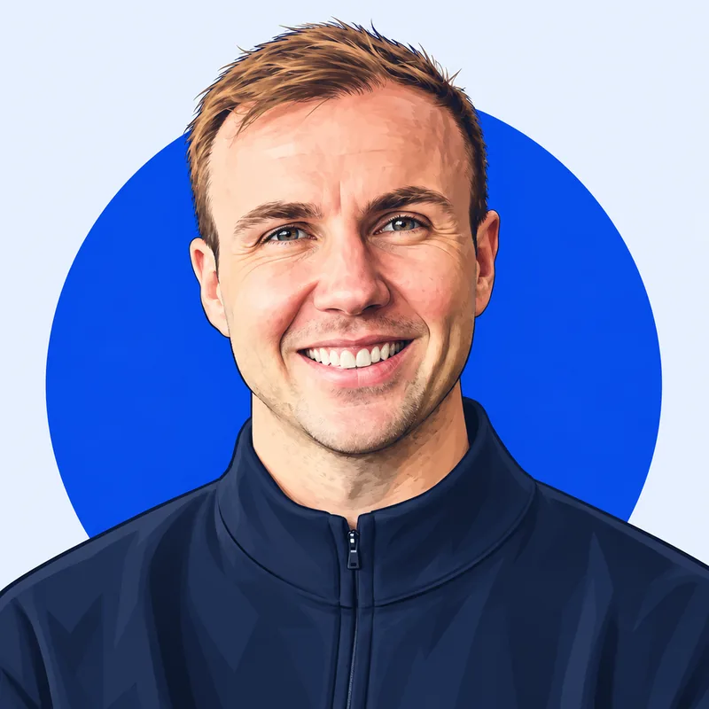Illustriertes Porträt von Mario Götze