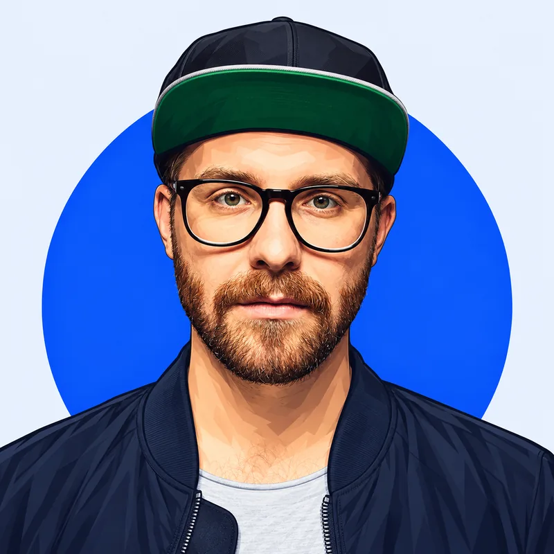 Illustriertes Porträt von Mark Forster
