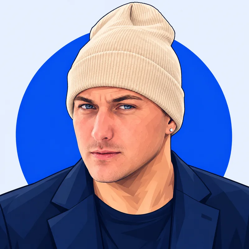 Illustriertes Porträt von Marvin Kleinen