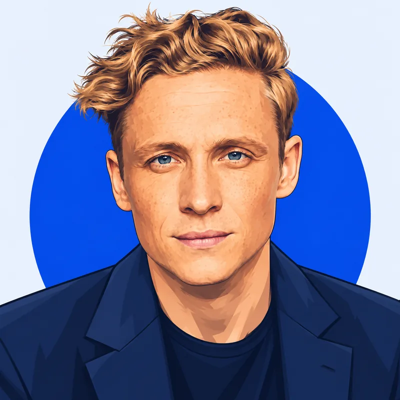 Illustriertes Porträt von Matthias Schweighöfer