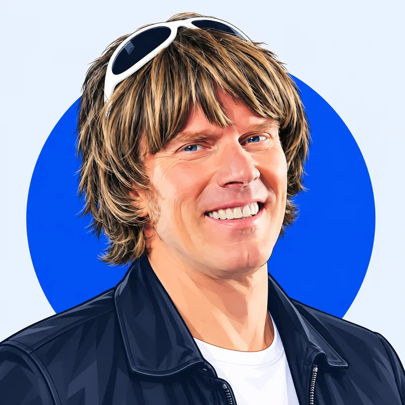 Illustriertes Porträt von Mickie Krause