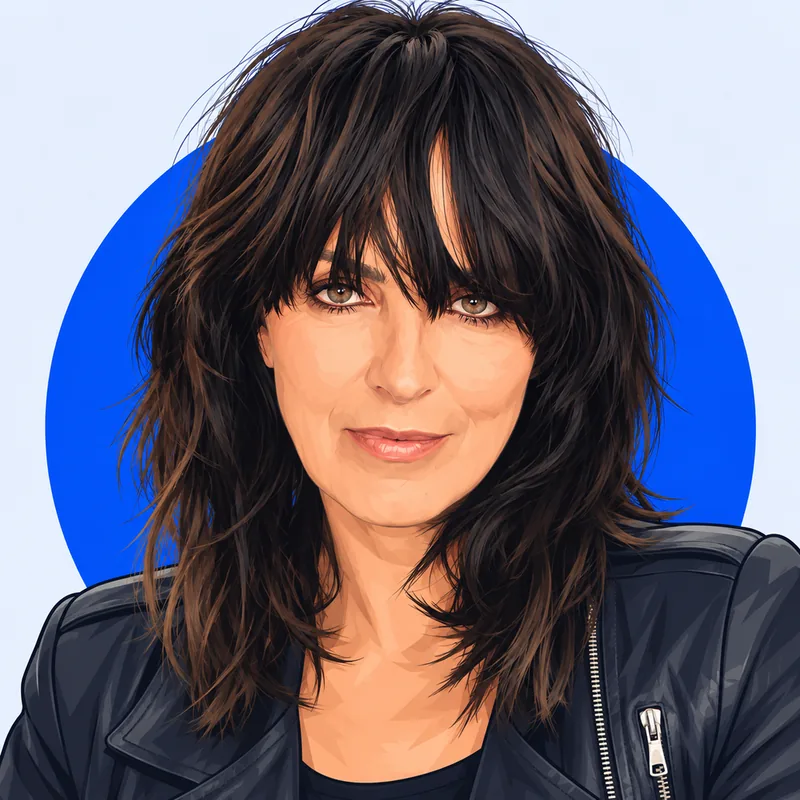 Illustriertes Porträt von Nena