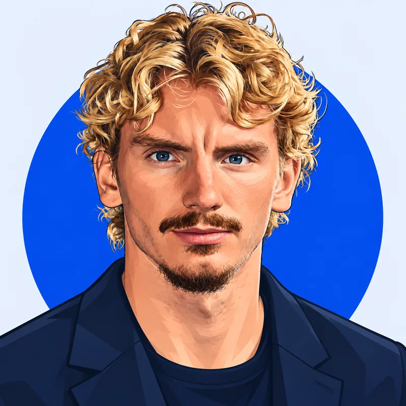 Illustriertes Porträt von Nick Woltemade