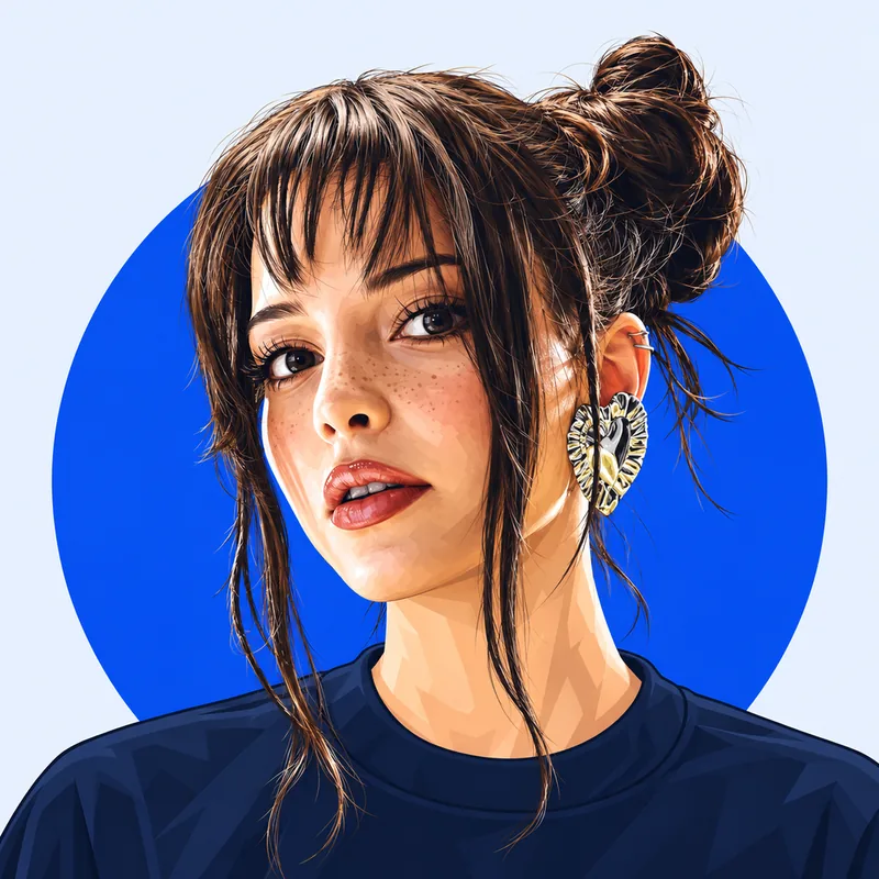 Illustriertes Porträt von Nina Chuba