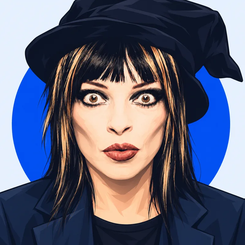 Illustriertes Porträt von Nina Hagen
