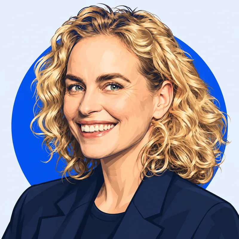 Illustriertes Porträt von Nina Hoss