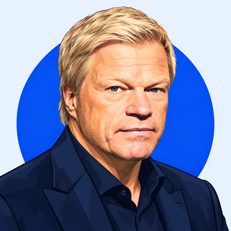 Illustriertes Porträt von Oliver Kahn