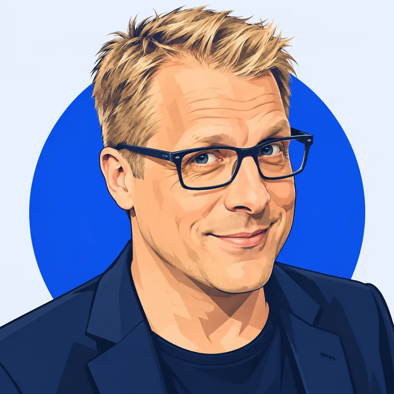 Illustriertes Porträt von Oliver Pocher