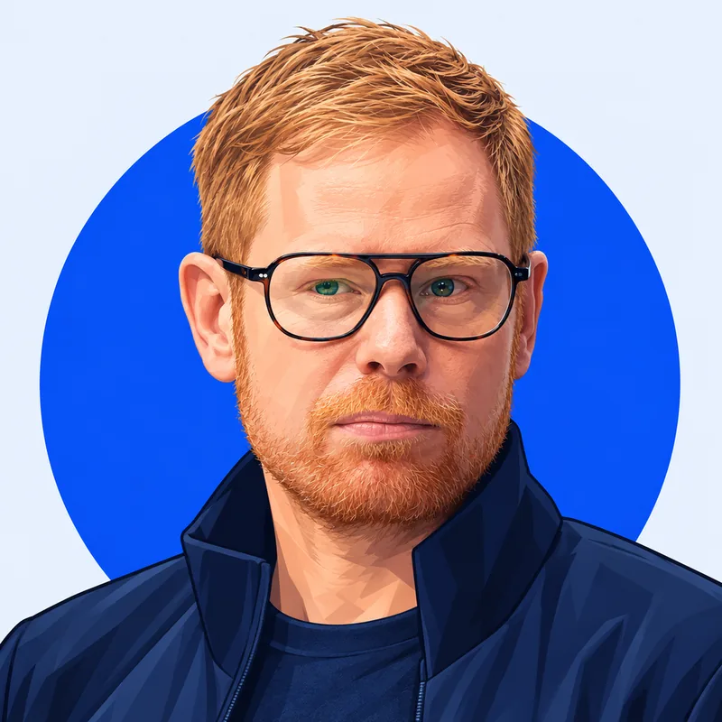 Illustriertes Porträt von Peter Fox