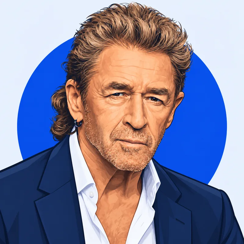 Illustriertes Porträt von Peter Maffay